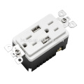 BAS15-2USB Wide ranged usb outlet wall power socket